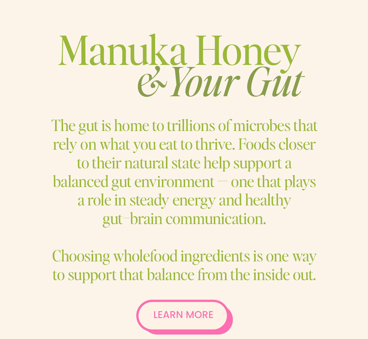 Manuka for your gut