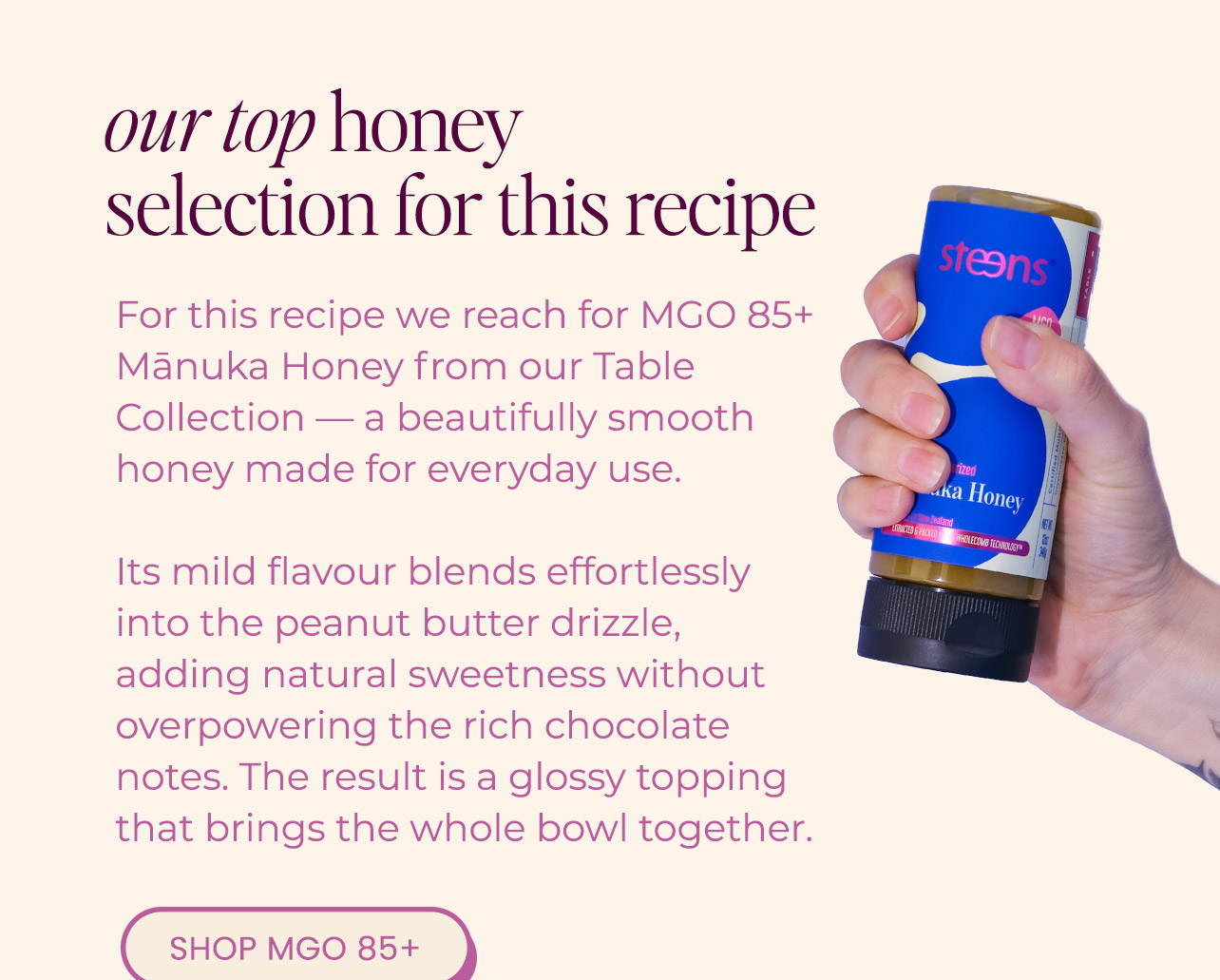 Our top honey selection