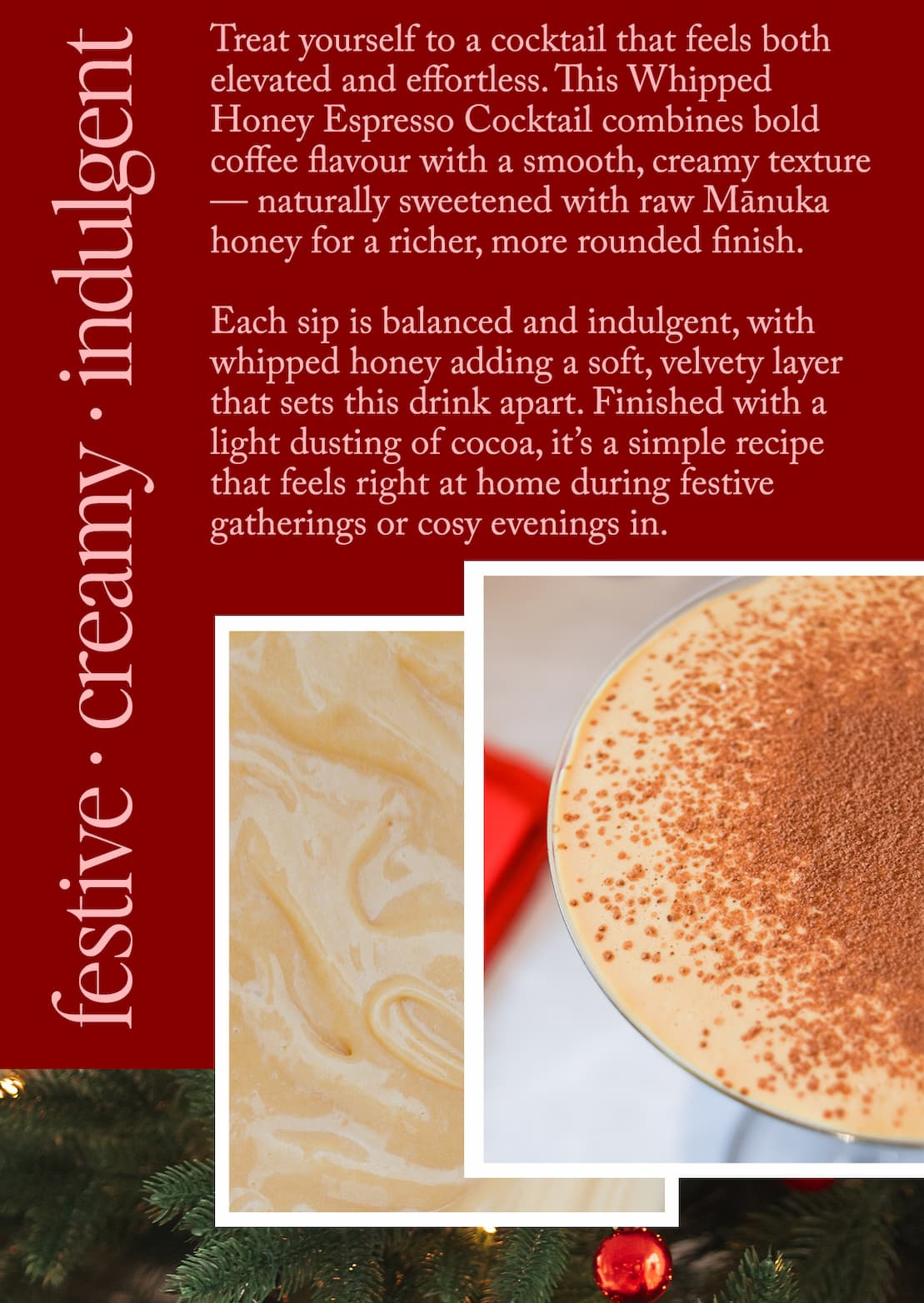 festive | creamy | indulgent