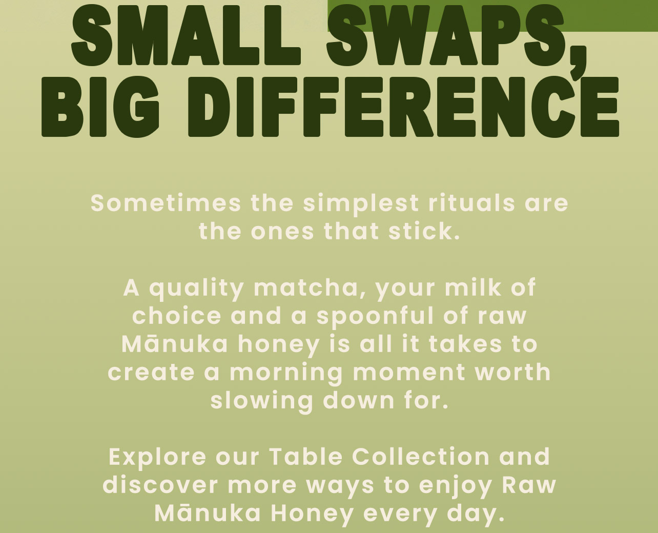 Small Swaps, Big difference