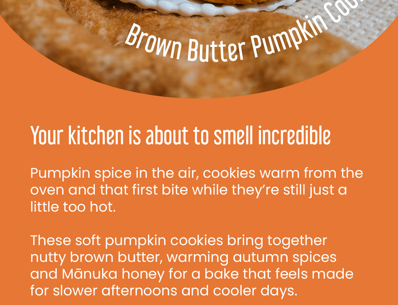 Brown Butter Pumpkin cookies 