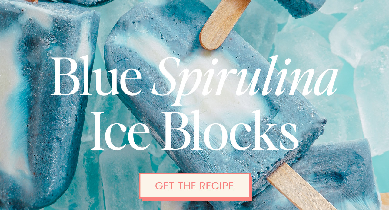 Blue Spirulina Ice Blocks