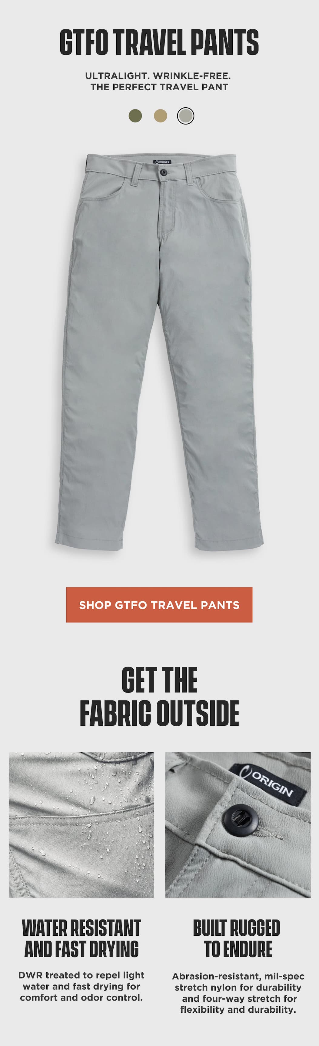 Shop GTFO Travel Pants