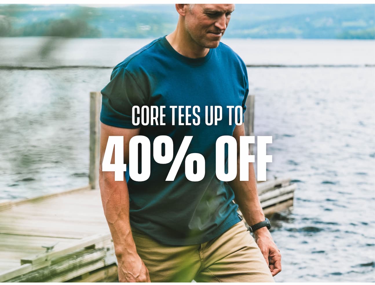 Core tees up to 40% off