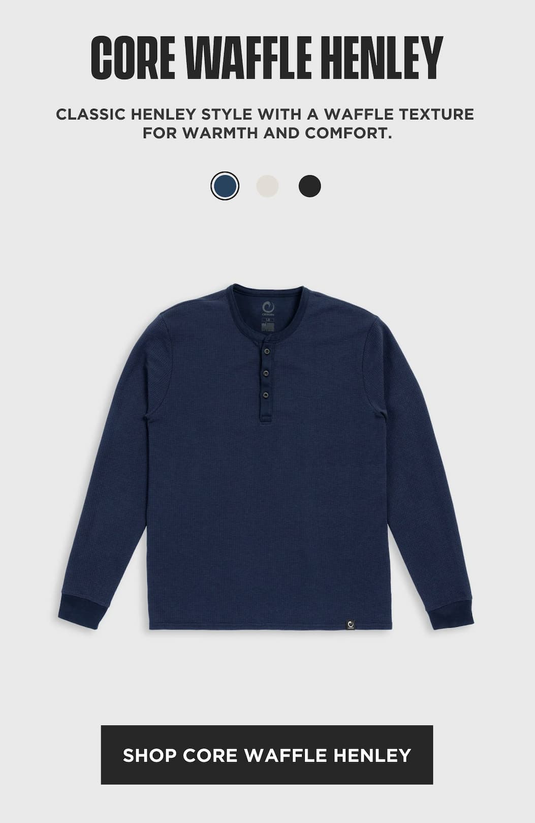 Shop Core Waffle Henley