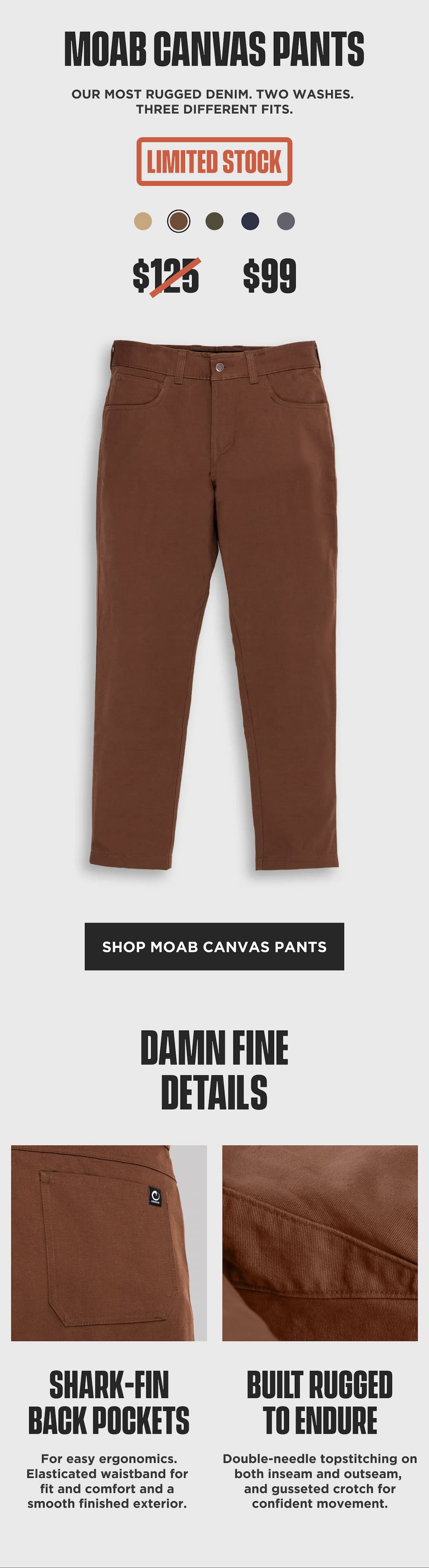 Shop MOAB Canvas Pants