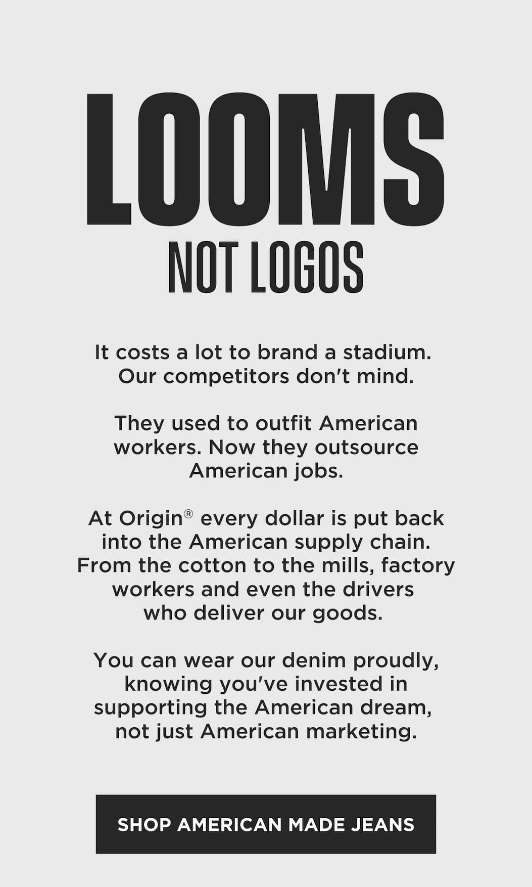 Shop American Made Jeans