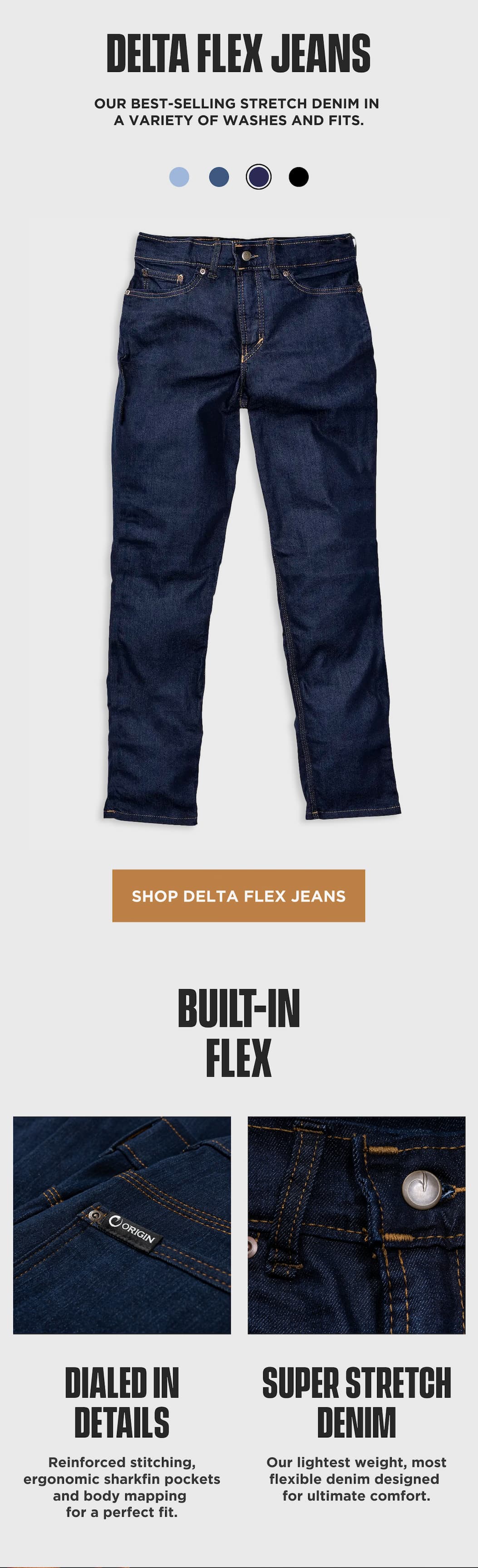 Shop Delta Flex Jeans