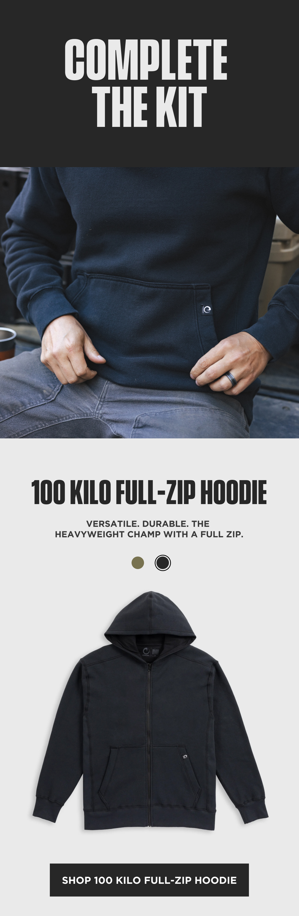 Shop 100 Kilo Full-Zip Hoodie