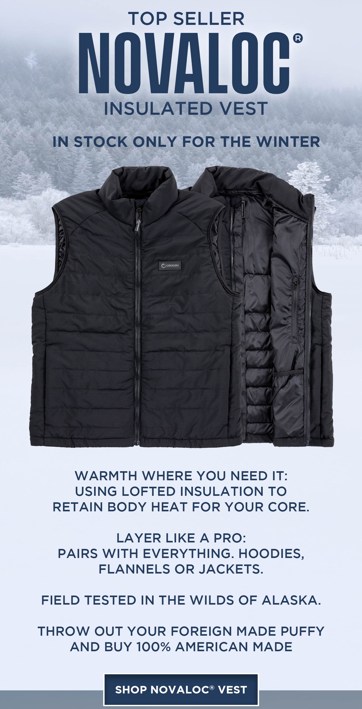 NOVALOC INSULATED VEST