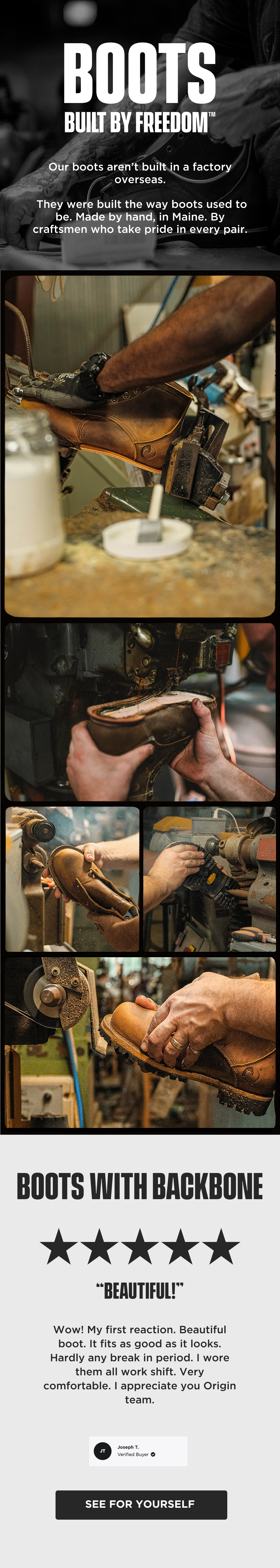 Boots Built by Freedom™