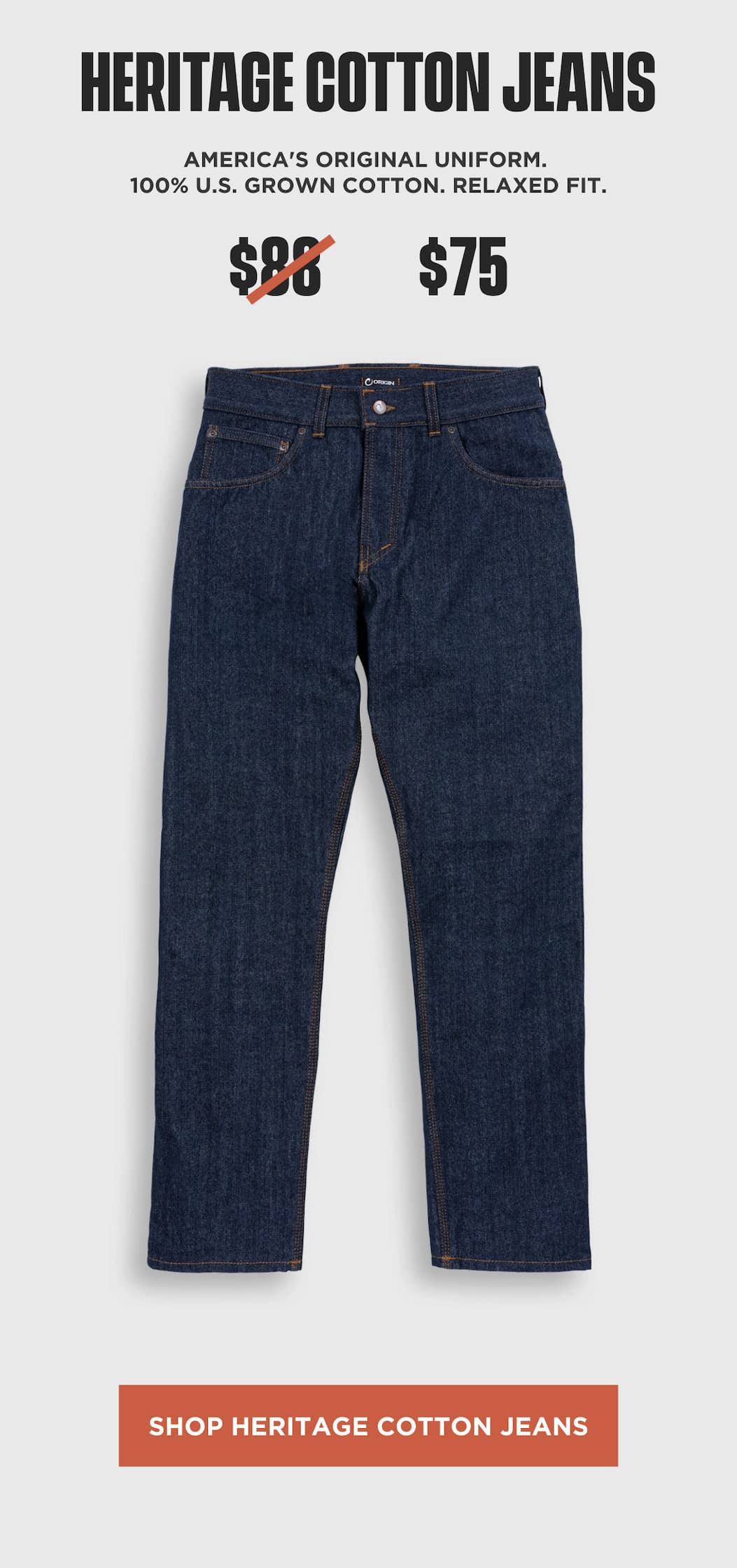 Shop Heritage Cotton Jeans