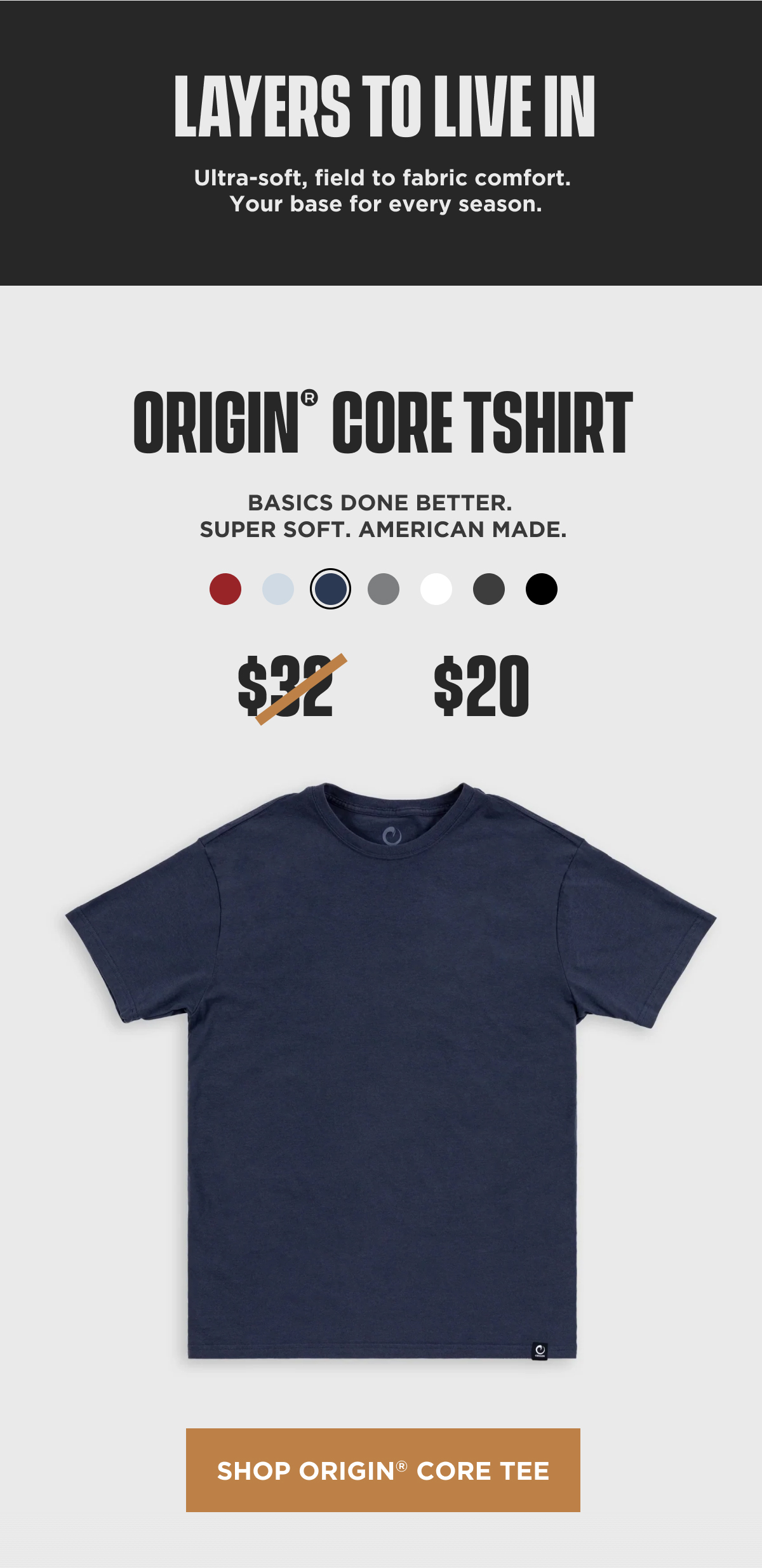 Shop Origin Core Tee
