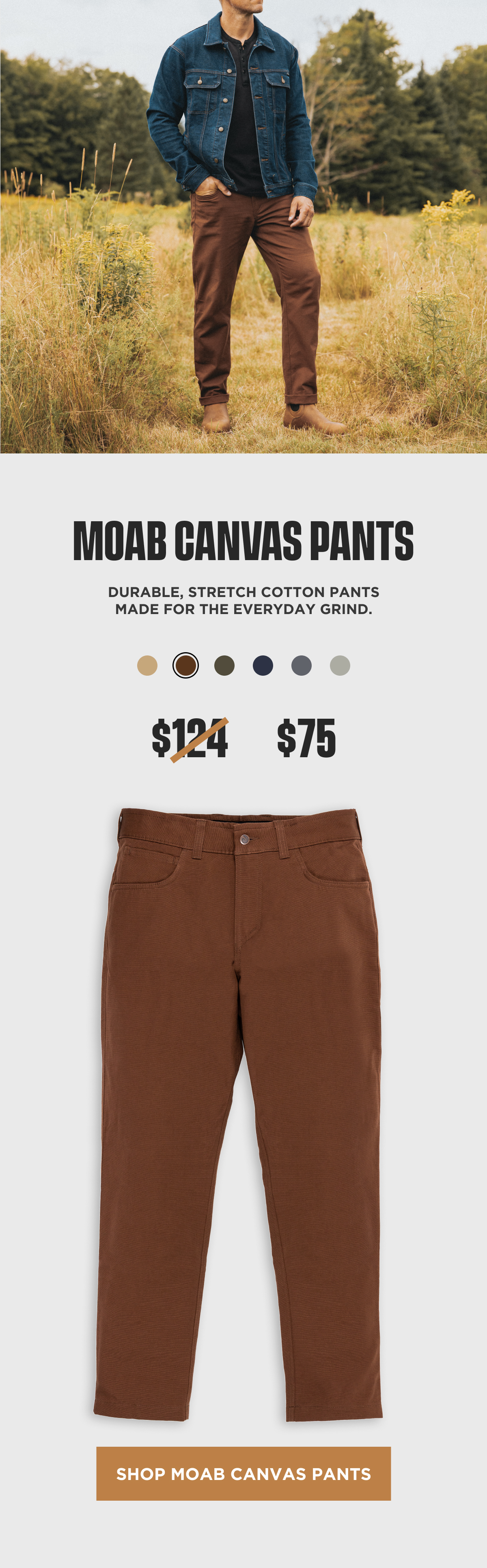 Shop MOAB Canvas Pants