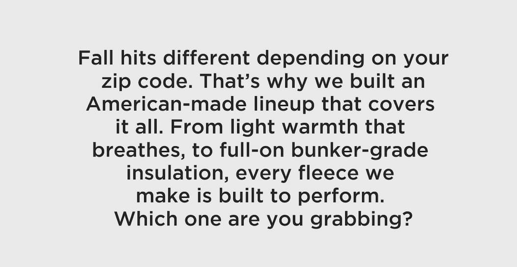 Shop Fleece Collection