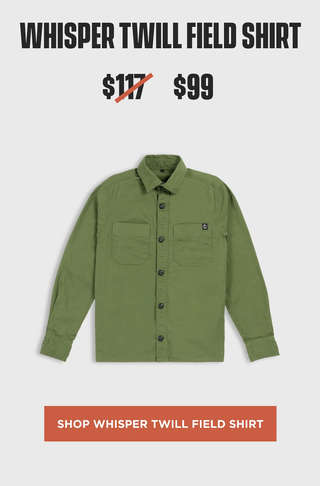 Shop Whisper Twill Field Shirt