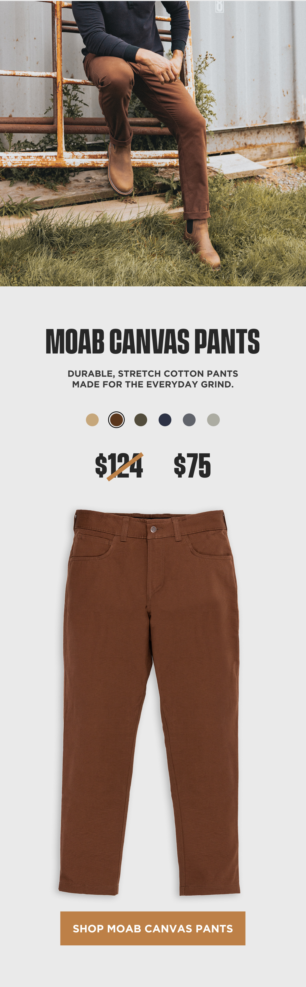 Shop MOAB Canvas Pants