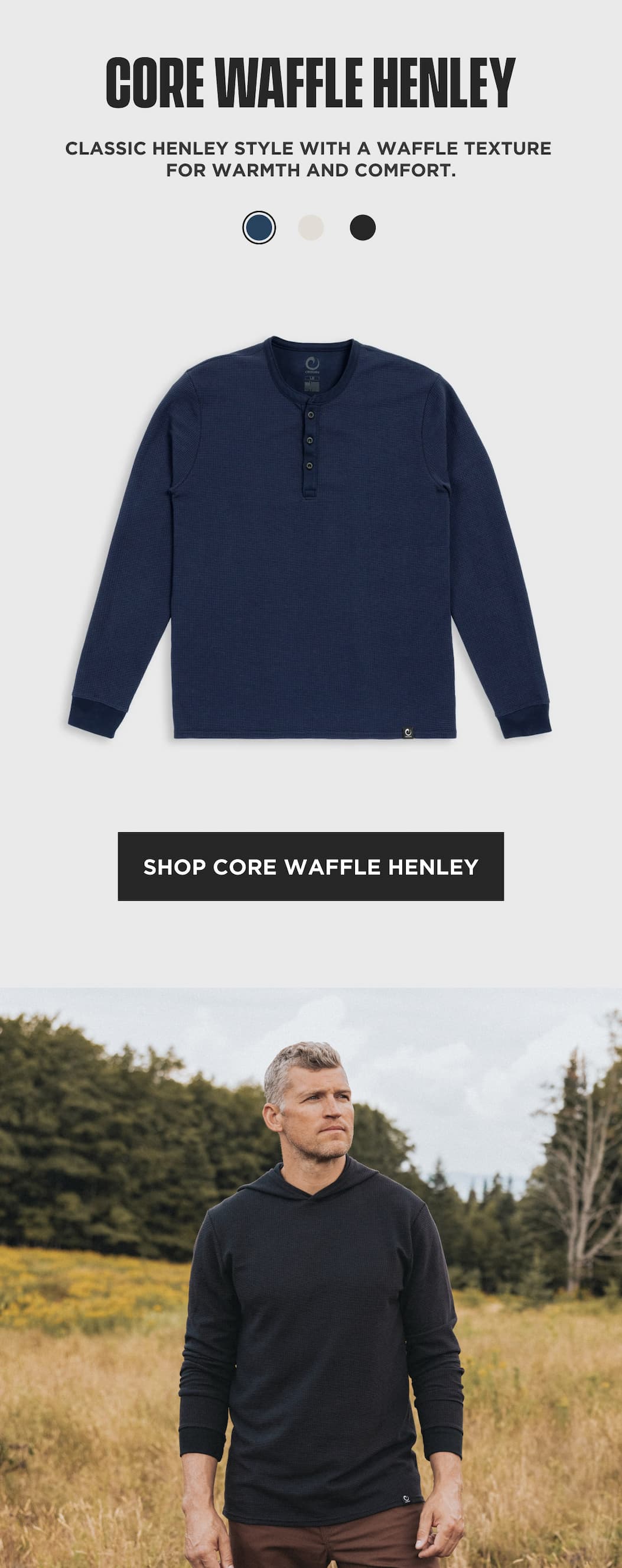 Shop Core Waffle Henley