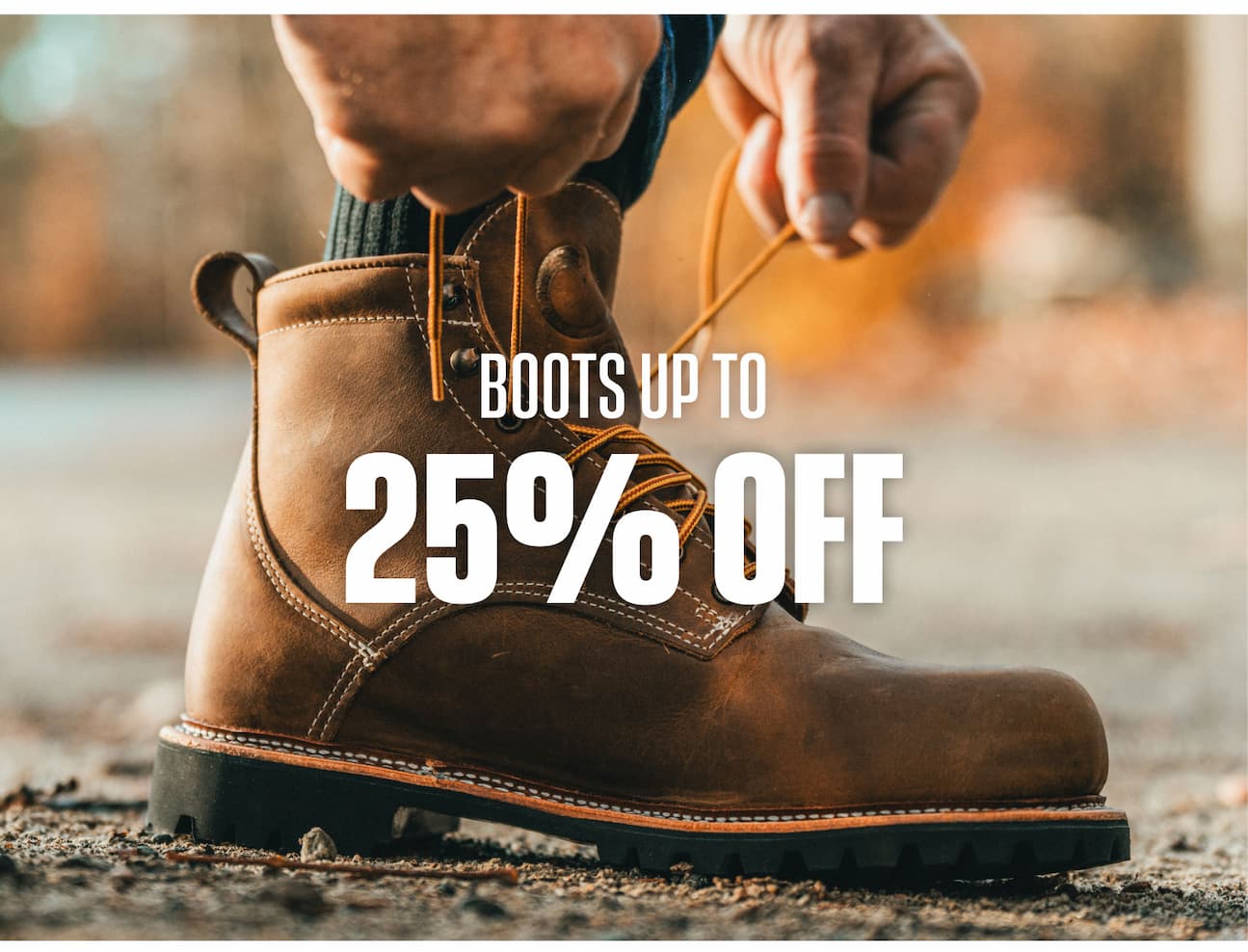 Boots up to 25% off