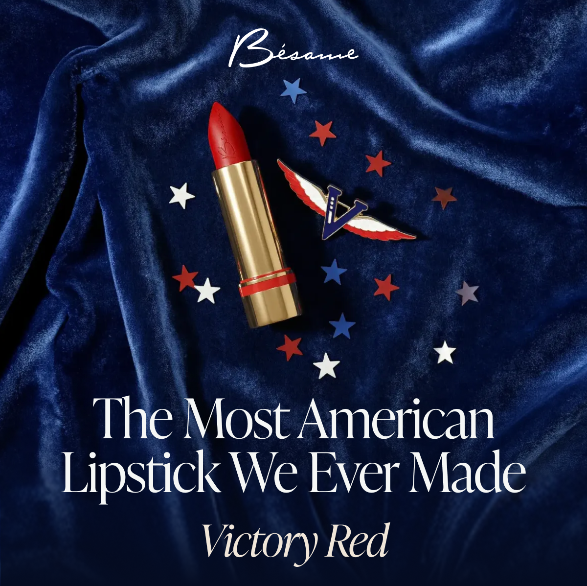 the most american lipstick we ever made victory red