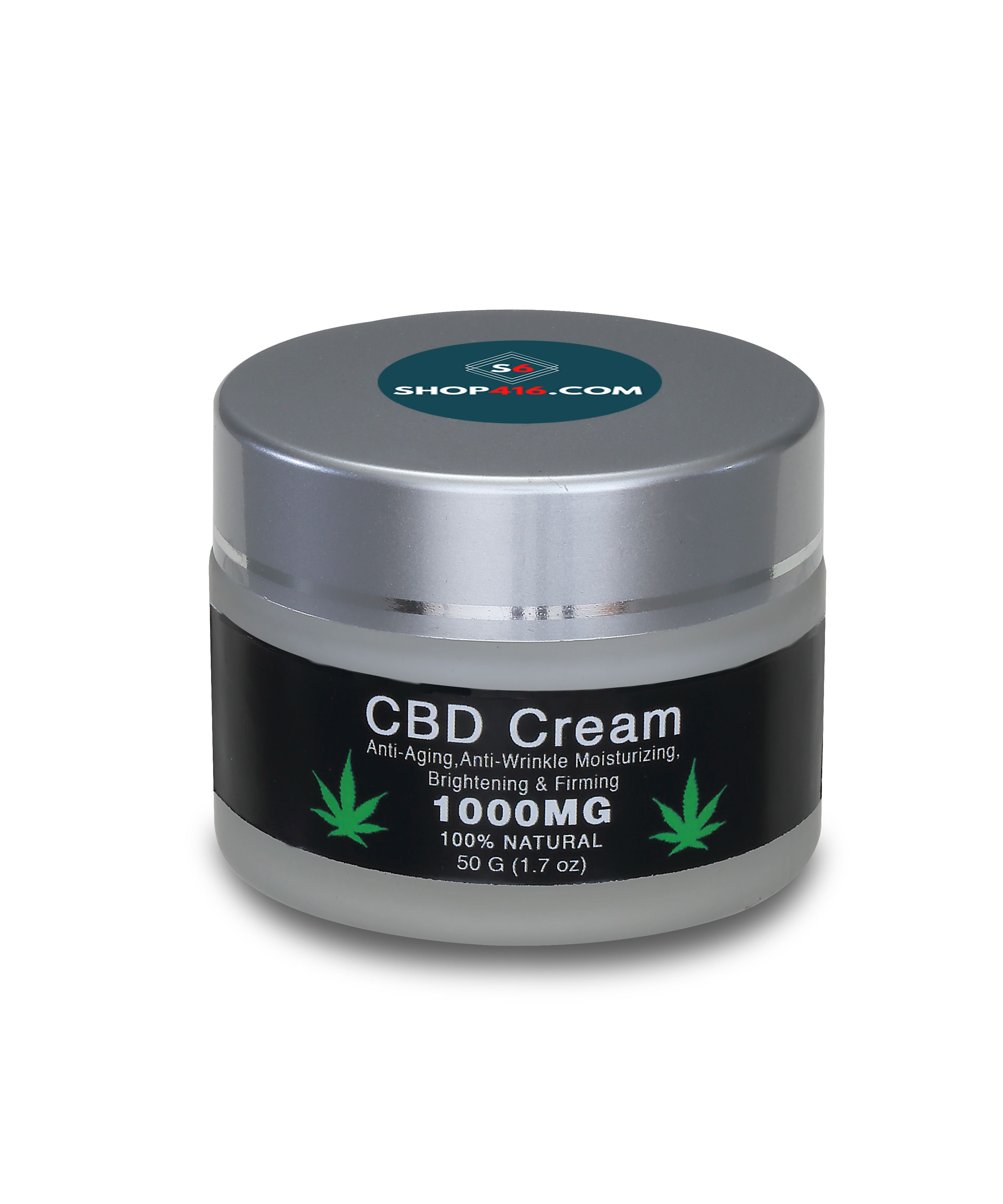 CBD Cream - Anti Aging Anti wrinkle Premium Grade - 1000MG CBD - 100% Natural - 50g- Made in USA