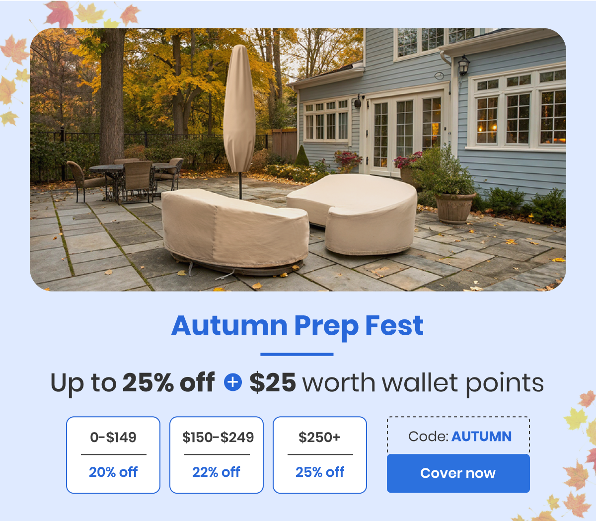 Autumn Prep Fest | Up to 25% off + $25 worth wallet points | Use code - AUTUMN | Cover now 
