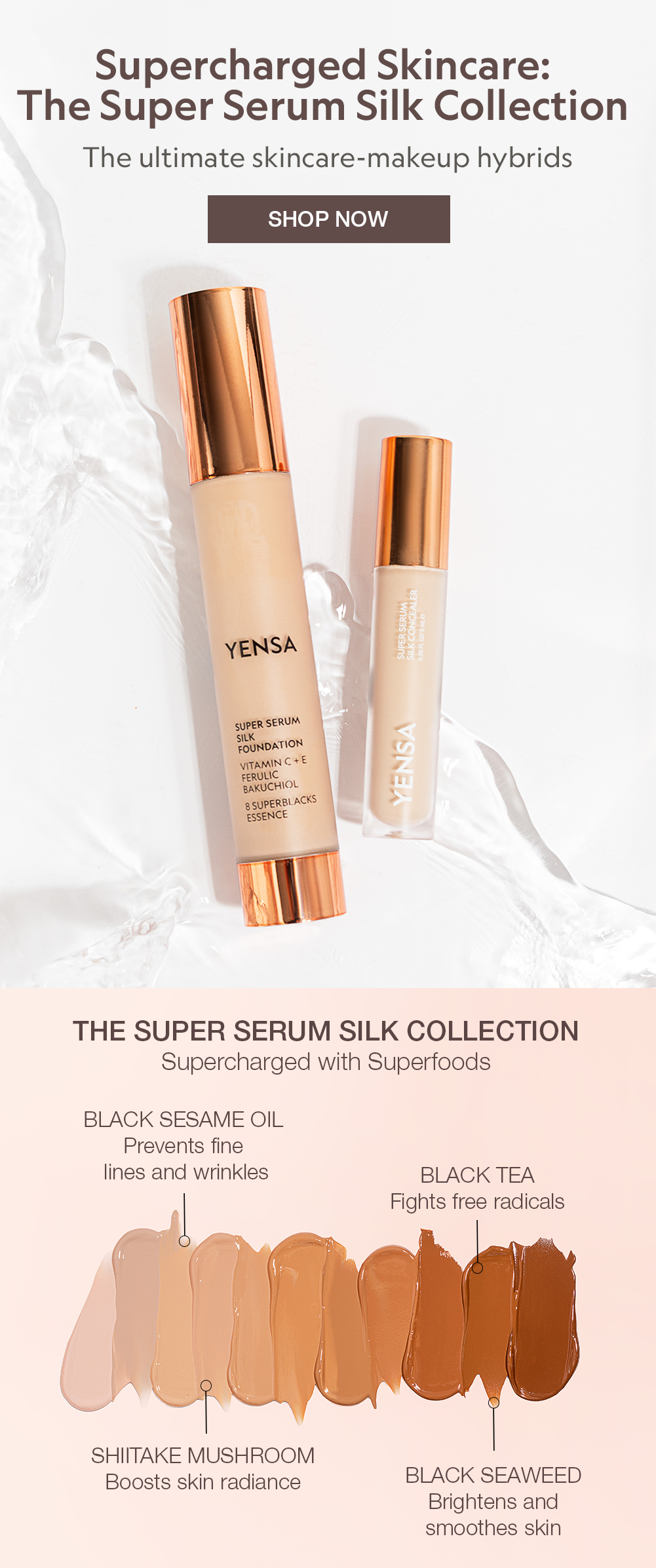 yensa serum silk foundation