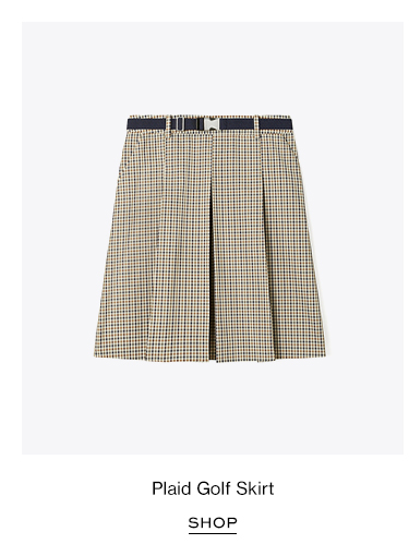 Plaid Golf Skirt