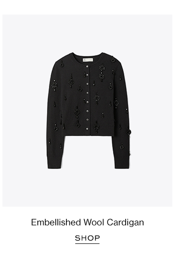 Embellished Wool Cardigan