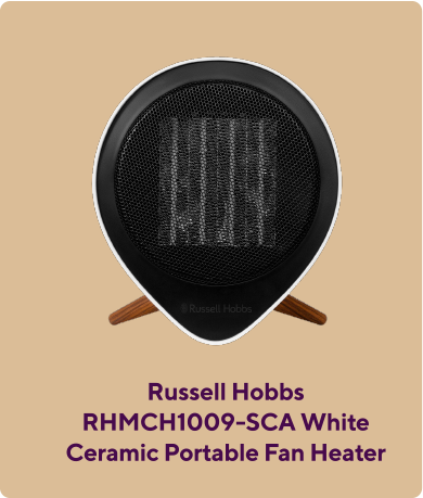 Russell Hobbs Ceramic Portable Fan Heater