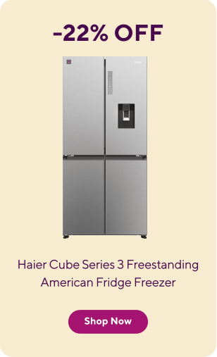 Haier Cube Series 3 Freestanding American Fridge Freezer