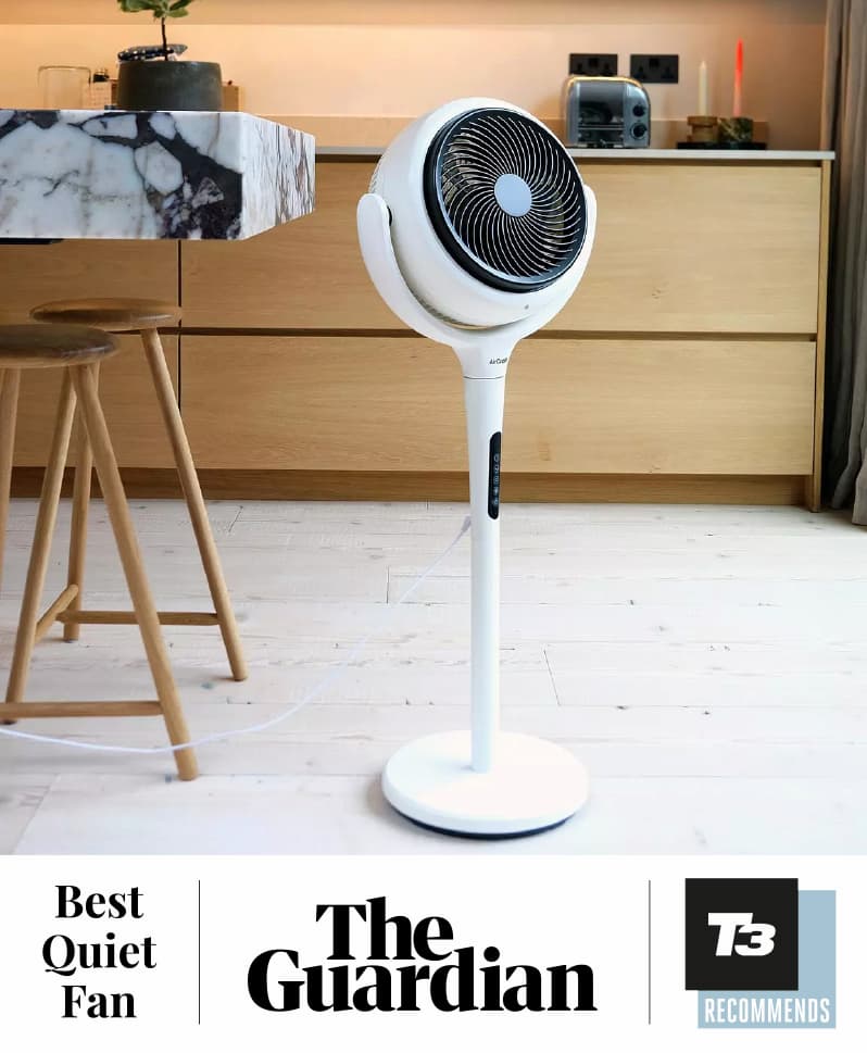 Floor-standing fan in kitchen