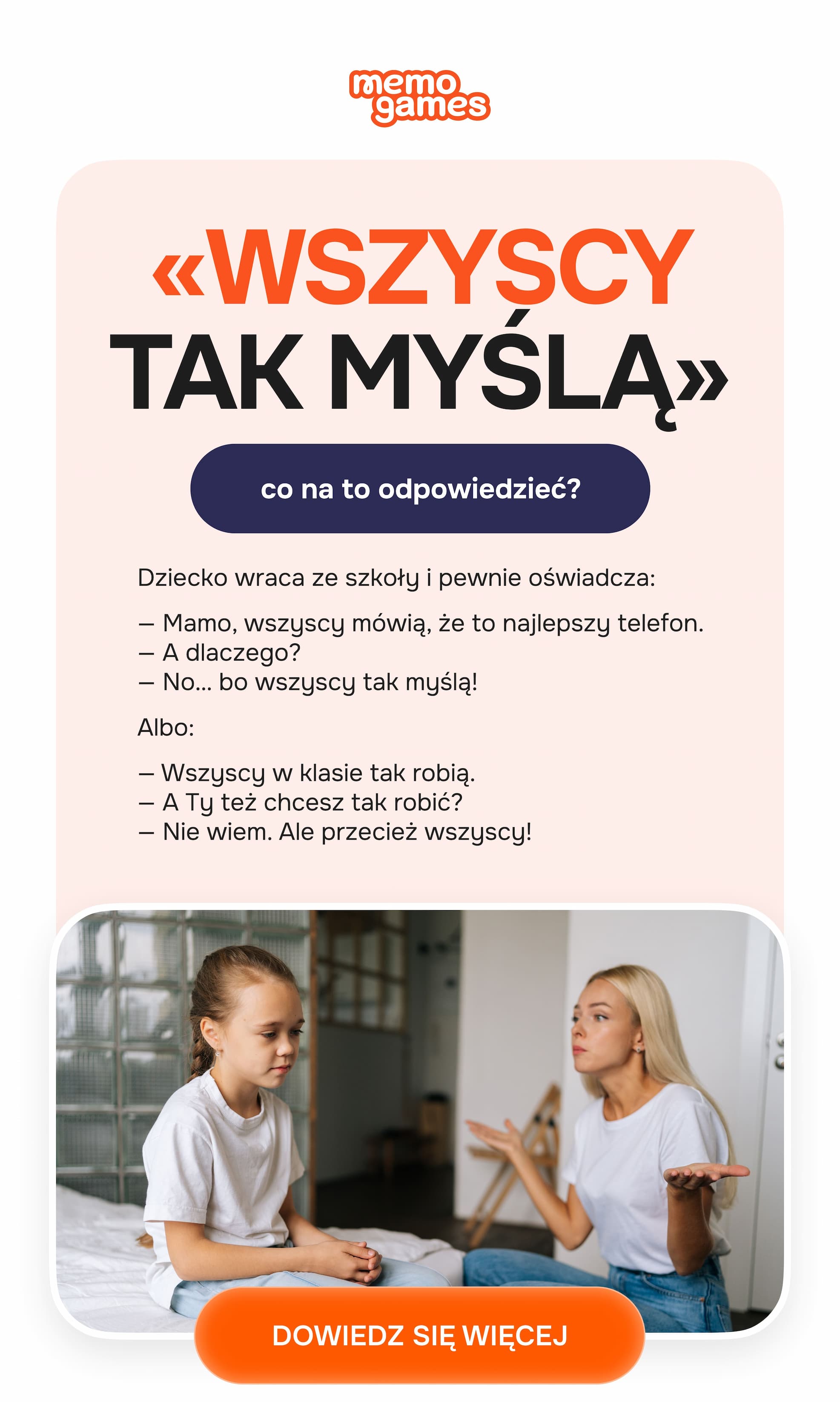 „Wszyscy tak myślą” — co na to odpowiedzieć?