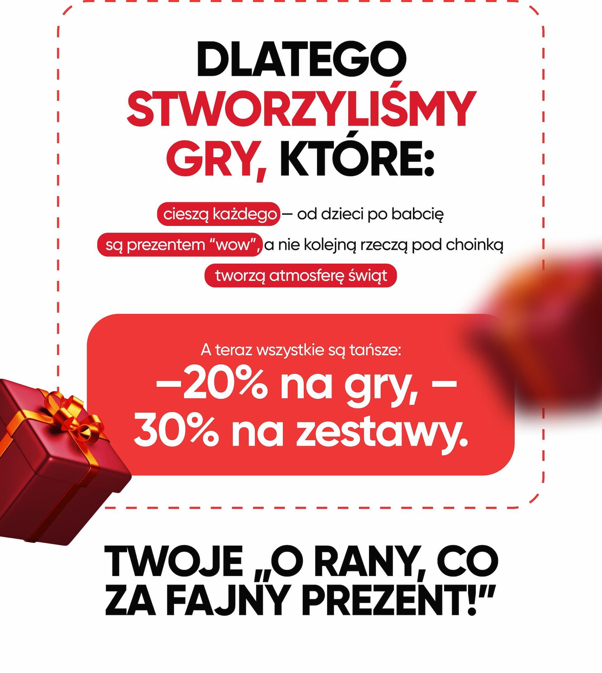  –20% na gry, –30% na zestawy