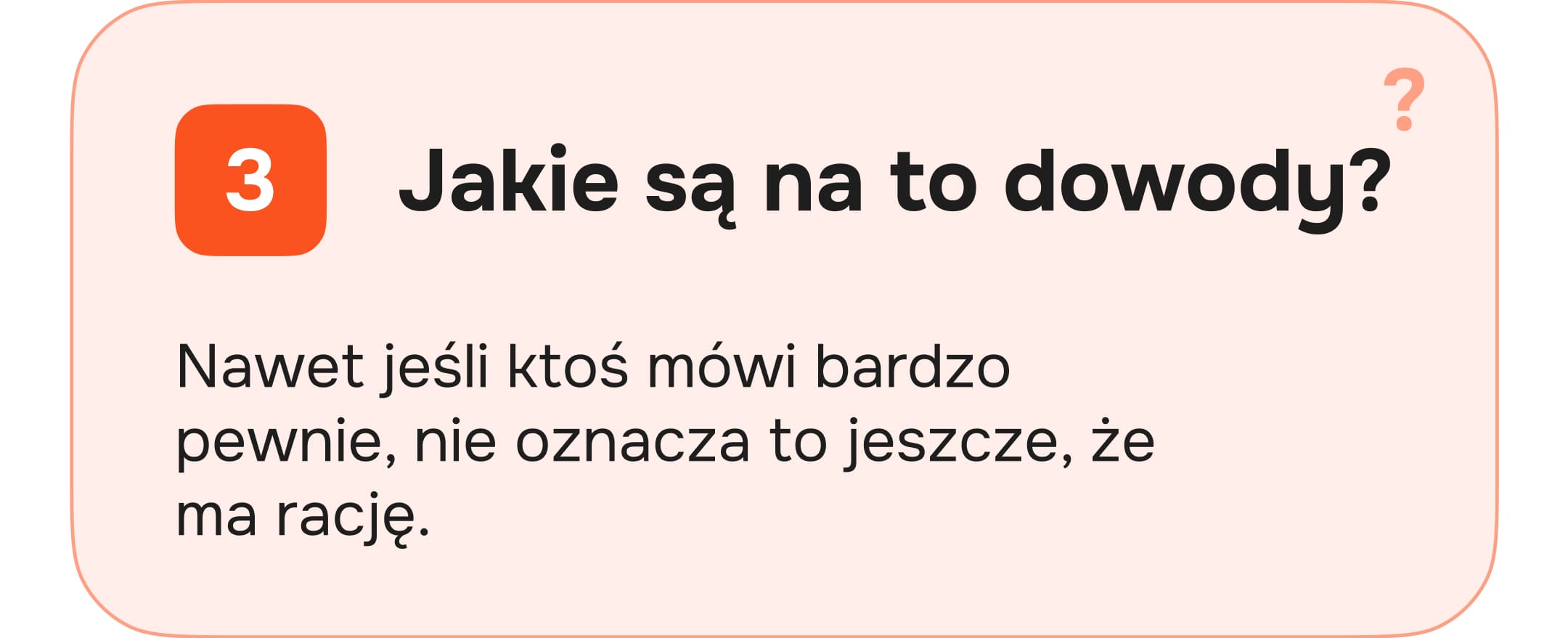 Jakie są na to dowody?
