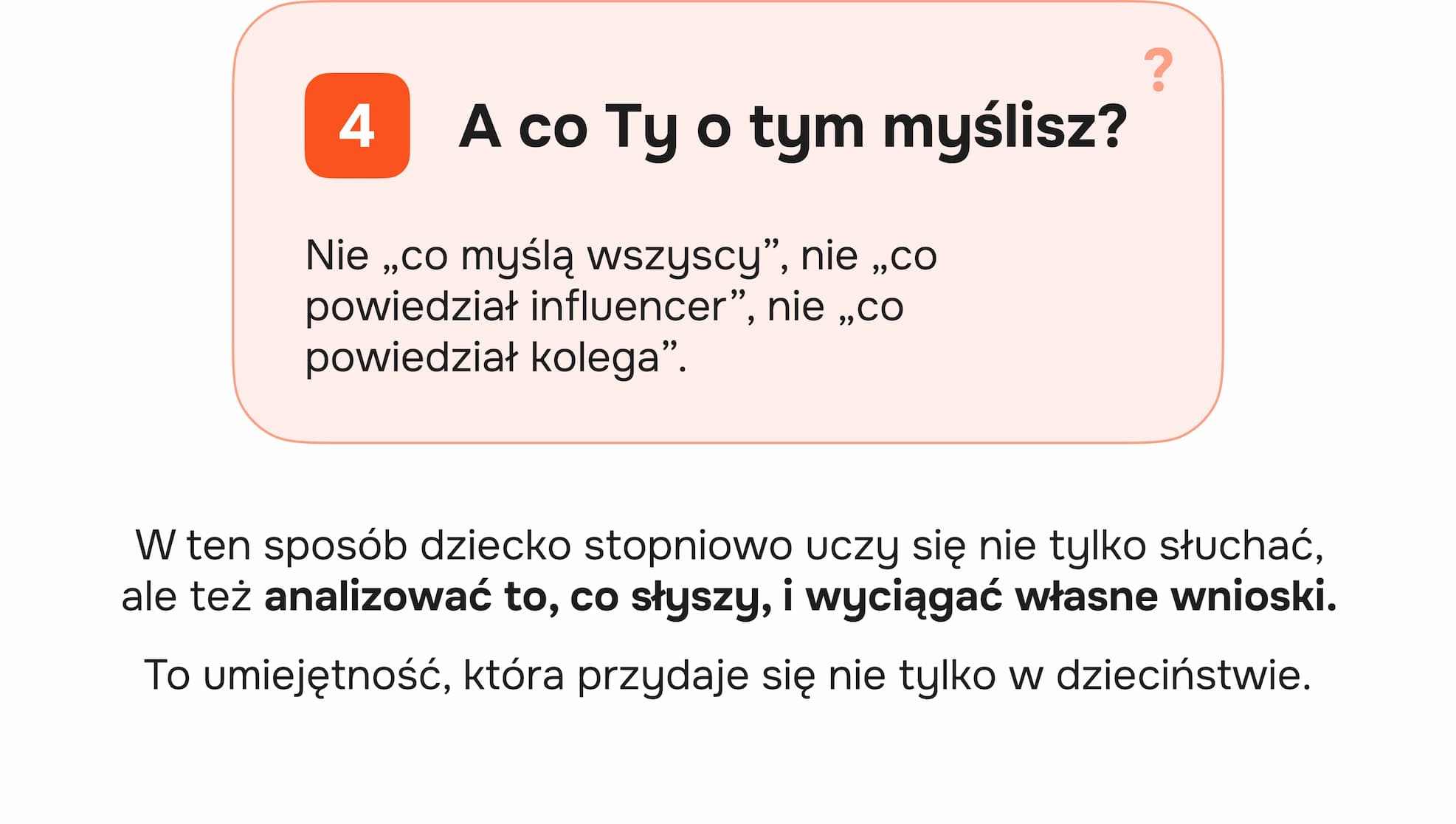 A co Ty o tym myślisz?
