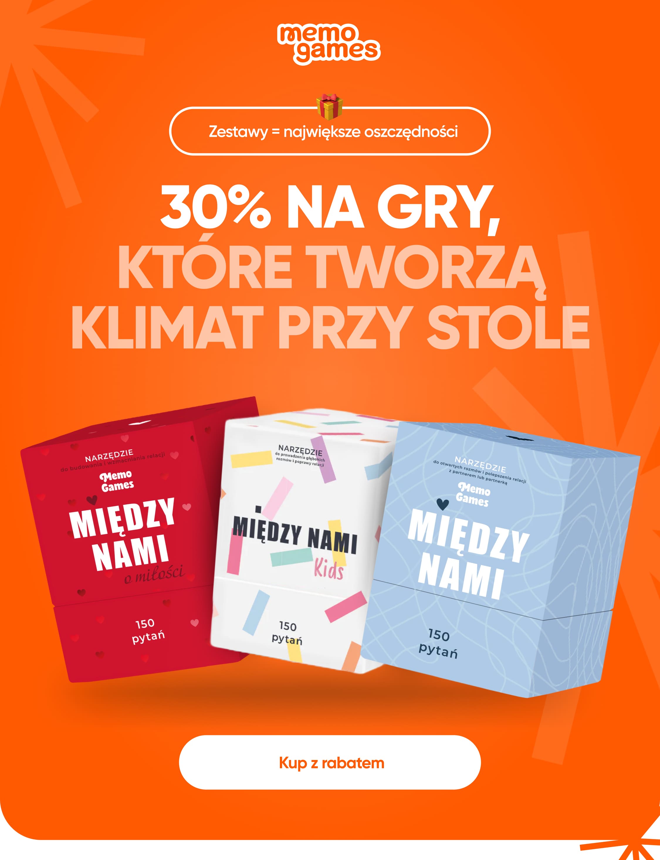 30% na gry, które tworzą klimat przy stole