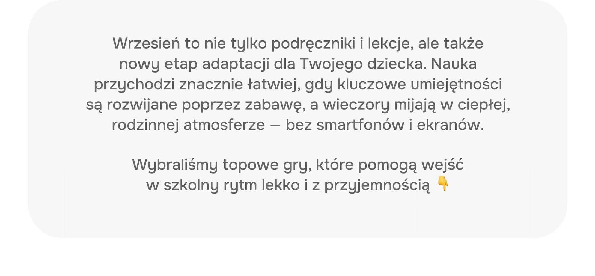 Nowy etap adaptacji dla Twojego dziecka