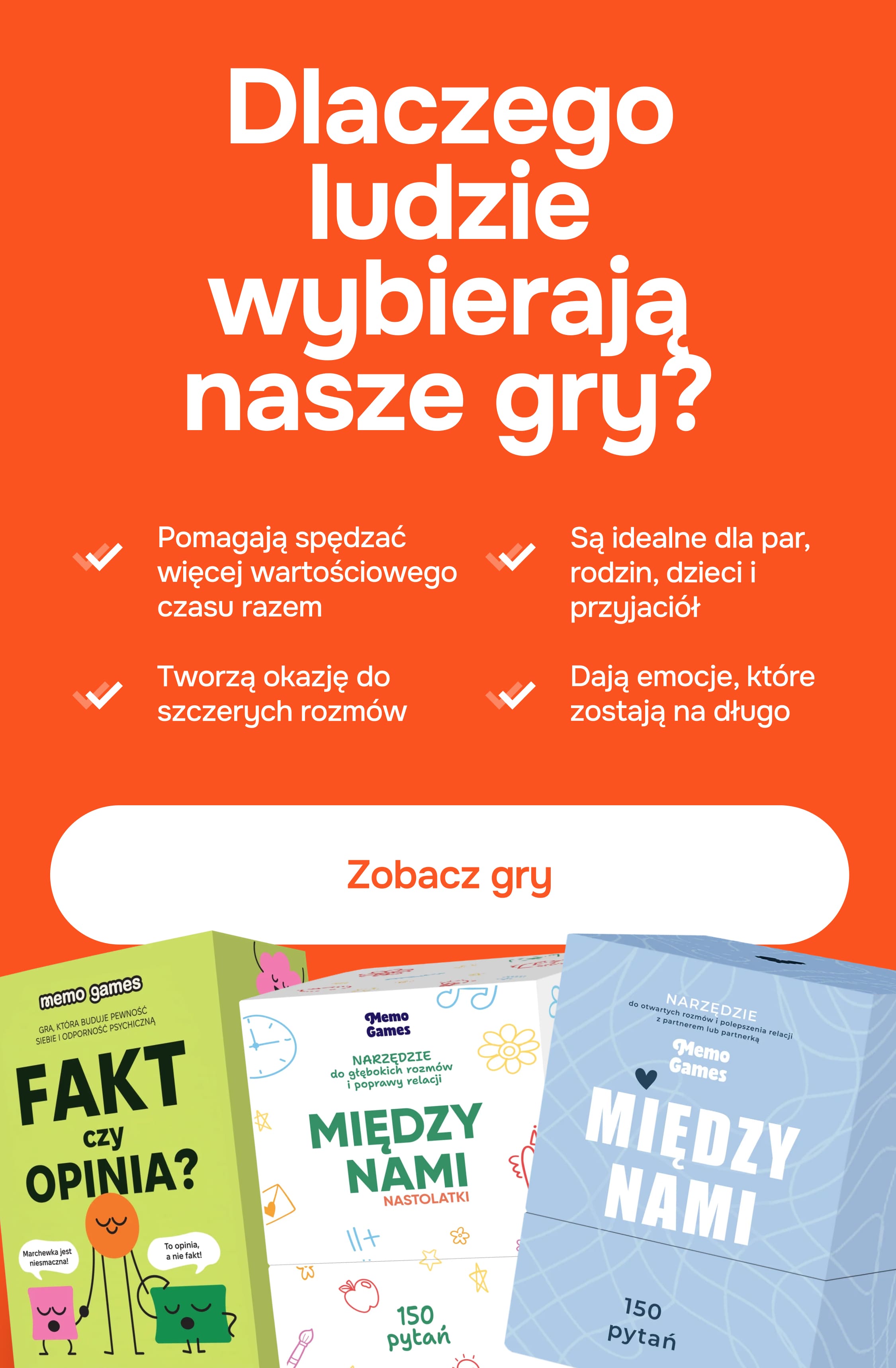 Dlaczego ludzie wybierają nasze gry?