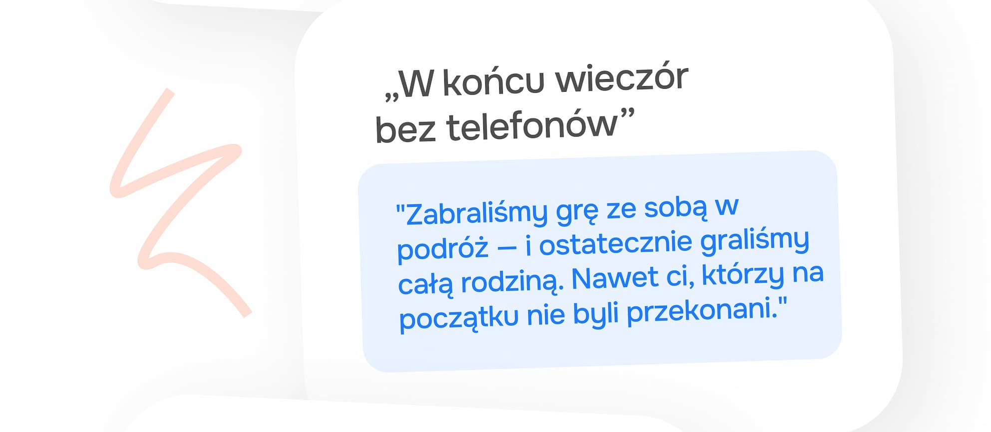 W końcu wieczór bez telefonów