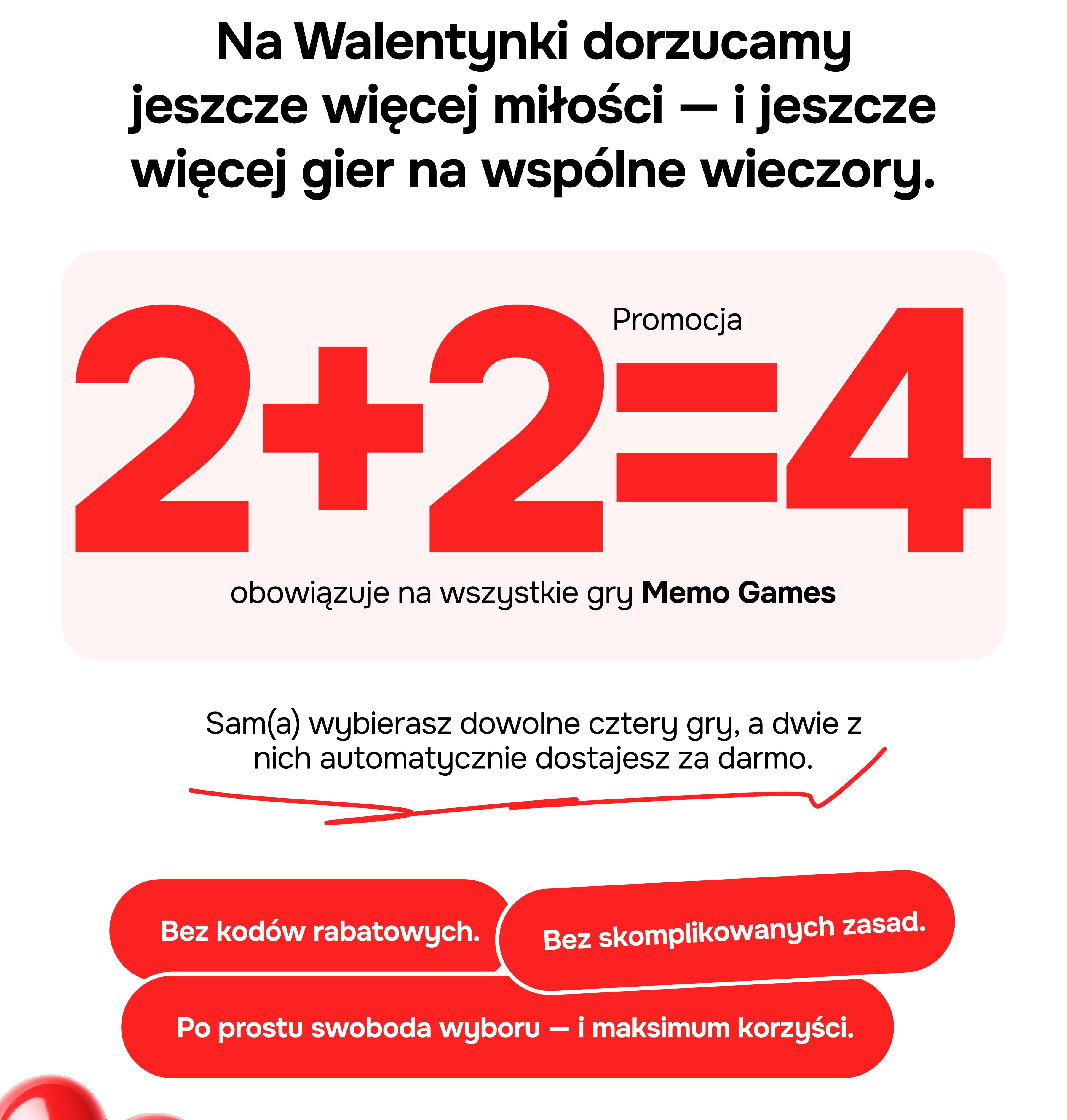 Na Walentynki dorzucamy jeszcze więcej miłości