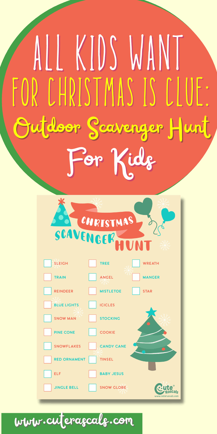 Merry Christmas Outdoor Scavenger Hunt For Kids Everyone Should Try