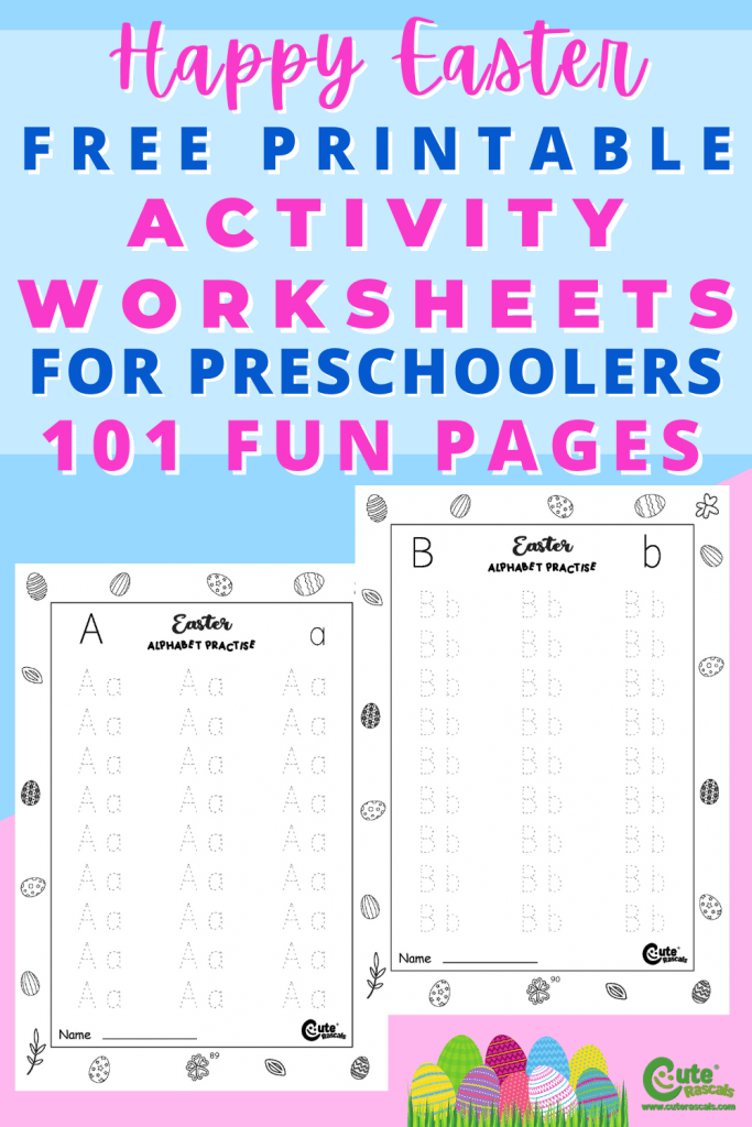 easter worksheets for kindergarten cute rascals baby