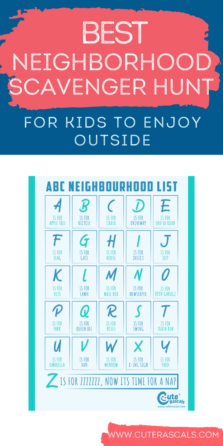 alphabet neighborhood scavenger hunt for kids you can enjoy outdoors