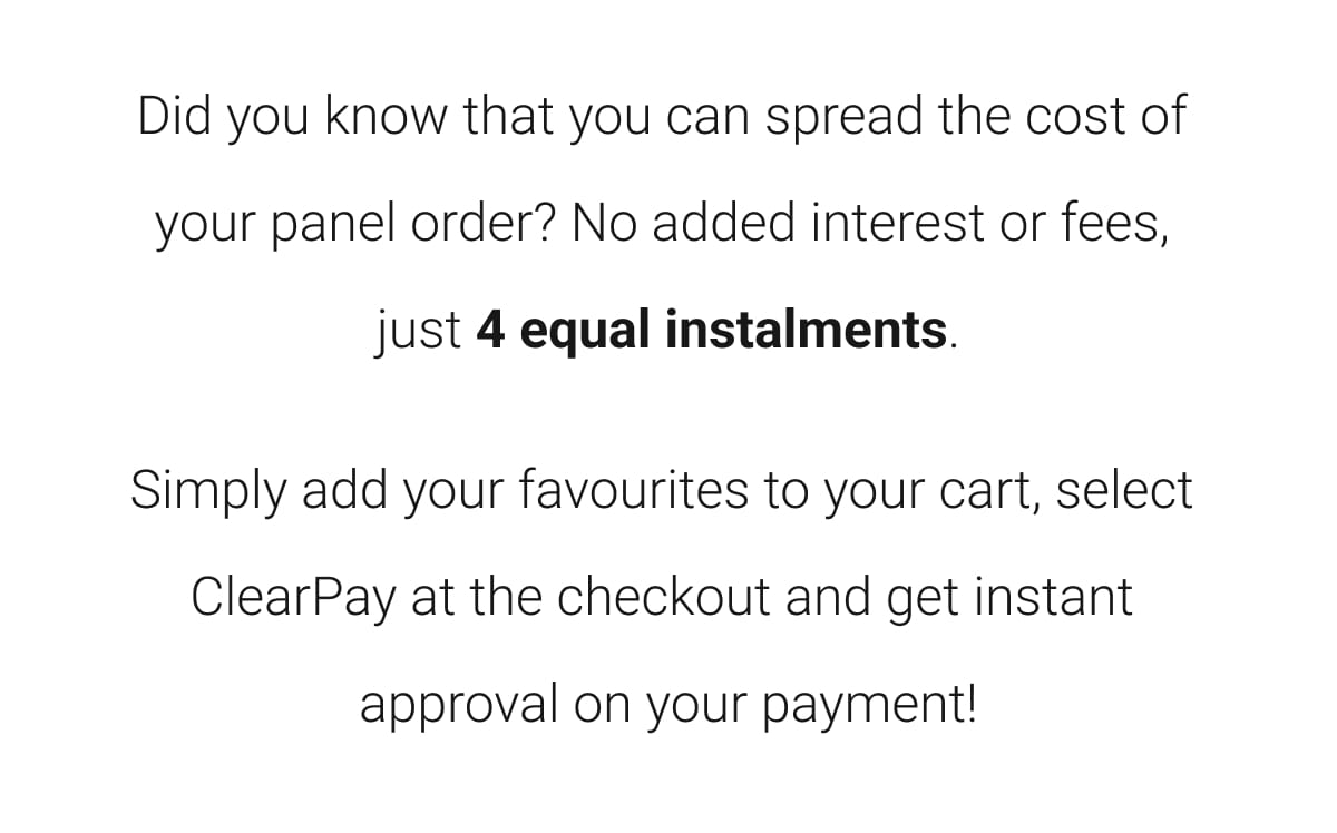 Check out with ClearPay The Wood Veneer Hub