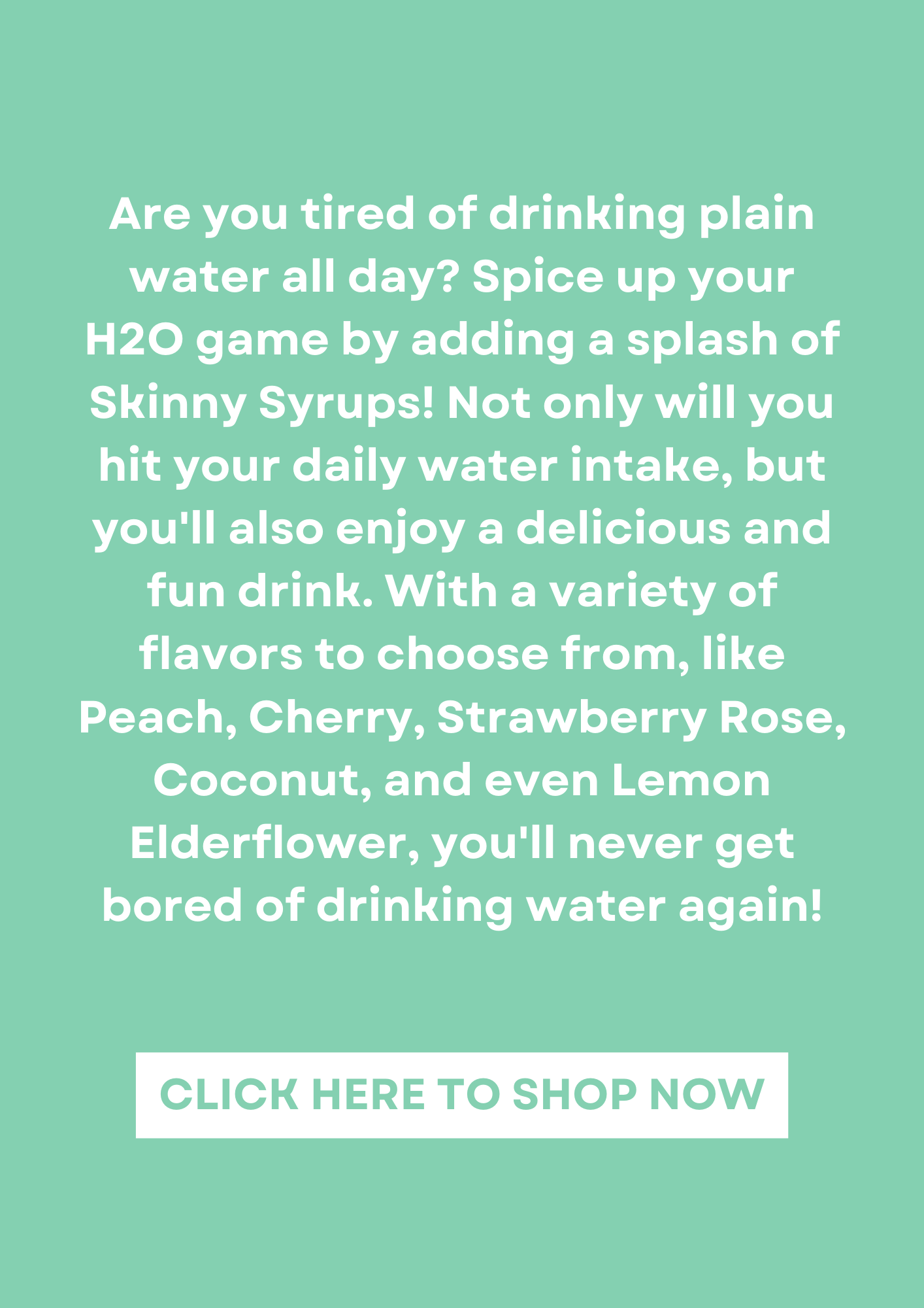 Elevate Your Water With Skinny Syrups & Mixes 💦🍓 Wisdom foods