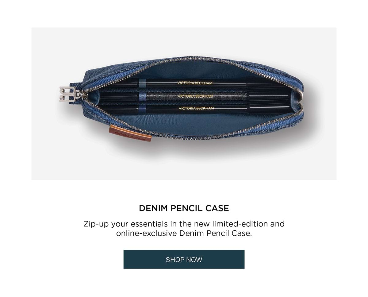 DENIM PENCIL CASE | Zip-up your essentials in the new limited-edition and online-exclusive Denim Pencil Case. | SHOP NOW