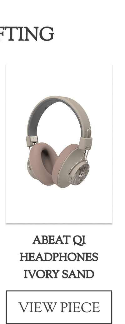 aBeat Qi Headphones Ivory Sand