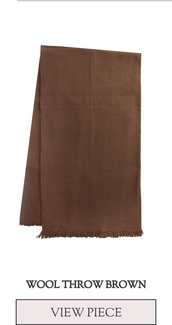Wool Throw Brown