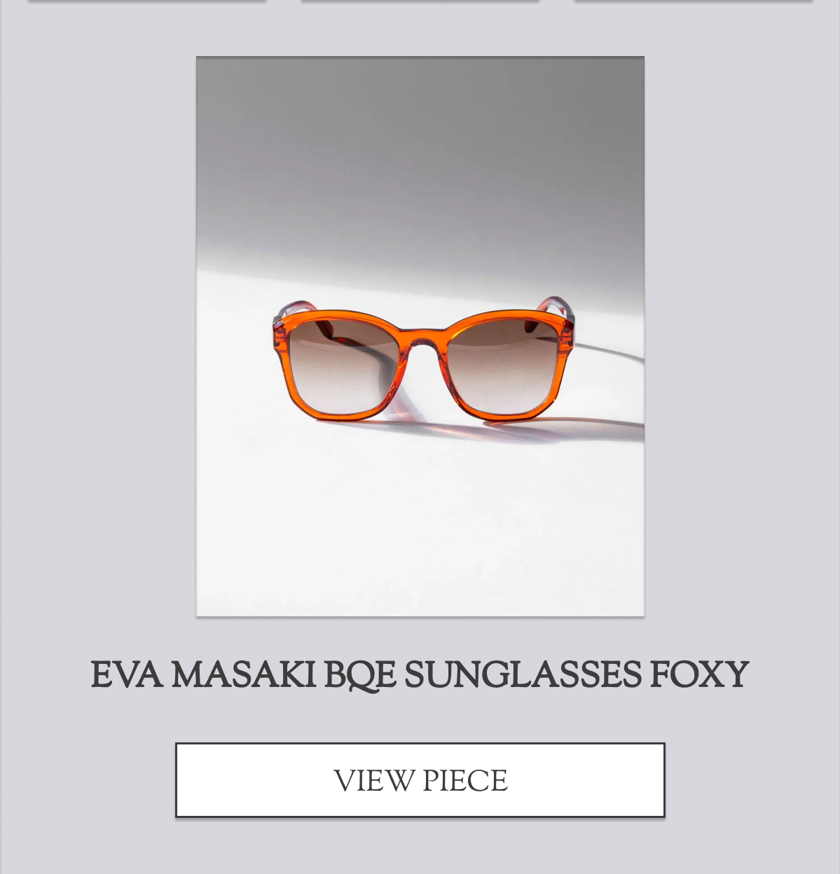 Eva Masaki BQE Sunglasses Foxy
